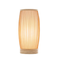 Thumbnail for Natural Woven Bamboo Cylinder Table Lamp Light Shade Boho Tropical Coastal