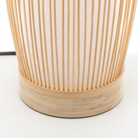 Thumbnail for Natural Woven Bamboo Cylinder Table Lamp Light Shade Boho Tropical Coastal