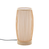 Thumbnail for Natural Woven Bamboo Cylinder Table Lamp Light Shade Boho Tropical Coastal