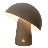 Thumbnail for LED Cordless Mushroom USB Rechargeable Table Lamp Dimming Night Light - Steel Grey