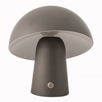 Thumbnail for LED Cordless Mushroom USB Rechargeable Table Lamp Dimming Night Light - Steel Grey