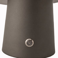 Thumbnail for LED Cordless Mushroom USB Rechargeable Table Lamp Dimming Night Light - Steel Grey