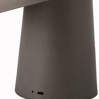 Thumbnail for LED Cordless Mushroom USB Rechargeable Table Lamp Dimming Night Light - Steel Grey
