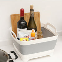 Thumbnail for Collapsible Strainer Foldable Fruit Veggies Wash Colander Travel Storage Basket