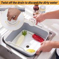 Thumbnail for Collapsible Strainer Foldable Fruit Veggies Wash Colander Travel Storage Basket