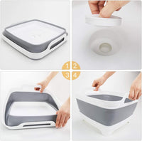 Thumbnail for Collapsible Strainer Foldable Fruit Veggies Wash Colander Travel Storage Basket