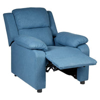 Thumbnail for Erika Navy Blue Adult Recliner Sofa Chair Blue Lounge Couch Armchair Furniture
