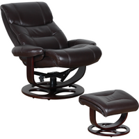 Thumbnail for Julio Faux Leather Premium Reclining Lounge Arm Chair w/ Ottoman Swivel Sofa