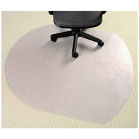 Thumbnail for Marbig Office Chair Mat Carpet Hard Floor Protector PVC Protection - 124cm (L) x 99cm (W)