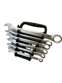 Thumbnail for 6 Piece Double Open Ring End Wrench Combination Spanner Chrome Vanadium Auto Repair Set