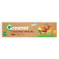 Thumbnail for Multix Pk10 Greener Lunch Bags With Handles Degradable 20Cm X 25Cm