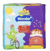 Thumbnail for 1 Pack 19pcs The Wiggles Wonder Nappies Day & Night Junior 16+kg - Size 6