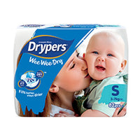 Thumbnail for 1pk 82 Drypers Baby Wee Wee Dry Nappies Nappy Diapers - Small 3-7Kg Diapers