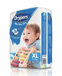 Thumbnail for 50pk Drypers Wee Wee Dry Disposable Diapers Nappies Nappy - XL 12-17kg