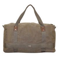 Thumbnail for FIB 52cm Canvas Travel Duffle Bag Casual Duffel - Khaki