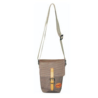 Thumbnail for FIB Water Resistant Small Shoulder Canvas Bag w Adjustable Shoulder Strap - Sand