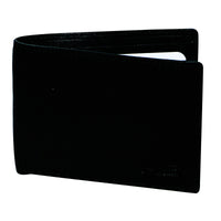 Thumbnail for FIB RFID Leather Fold Slimline Wallet - Black