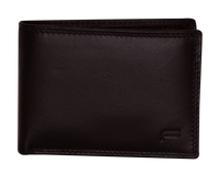 Thumbnail for Futura Mens Harrison RFID Genuine Leather Wallet - Brown