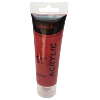 Thumbnail for ARTISTS ACRYLIC PAINT Craft 75ml Tube Non Toxic Paints Water Based - Carmine Red