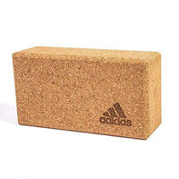 Thumbnail for Adidas Yoga Cork Block Home Gym Fitness Exercise Pilates Tool Brick - Brown