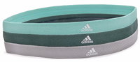 Thumbnail for 3pcs Adidas Sports Headband Hair Bands Gym Training Fitness Yoga - Grey/Green/Mint