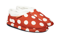 Thumbnail for ARCHLINE Orthotic Slippers CLOSED Back Scuffs Moccasins Pain Relief - Red Polka Dots - EUR 35 (Womens 4 US)