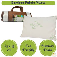 Thumbnail for BAMBOO PILLOW Memory Foam Luxury Comfort Organic Health 65x45cm Size New