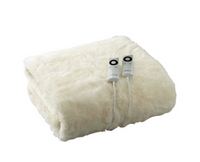 Thumbnail for Sunbeam Sleep Perfect Super King Bed Wool Fleece Heated Blanket