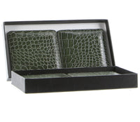 Thumbnail for 4x de Burg Tableware Crocodile Coasters Mats Pad Drinks Table Non Slip - Green