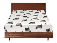 Thumbnail for King Luxury 100% Cotton Flannelette Fitted Bed Sheet Xmas Flannel - Beige