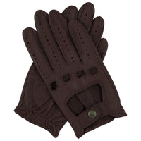 Thumbnail for DENTS Womens Kangaroo Leather Driving Gloves Unlined w/ Gift Box Ladies - Brown - Large