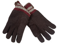 Thumbnail for DENTS Wool Gloves Winter w/ Warm Fleece Insulated Thermal Knitted - Brown