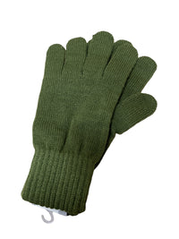 Thumbnail for DENTS Acrylic Knitted Gloves Winter Warm Mens Soft Sports Snow Ski Knit - Khaki - One Size