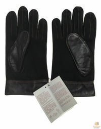 Thumbnail for DENTS Sheepskin Leather Gloves with Detail Mens Warm Winter ML8043 - Brown - Small