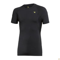 Thumbnail for Mens DIADORA Compression Short Sleeve T Shirt Top Gym Thermal - Black - XXL