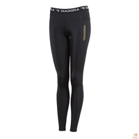 Thumbnail for DIADORA Ladies Compression Sports Full Length Tights Gym Yoga - Black - 10