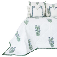 Thumbnail for Kolka Iris Quilt Bedspread Throw Rug Queen Size