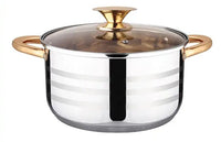 Thumbnail for Kaisa Villa 5.8 Litre Casserole Pot Stainless Steel Induction Cooking Stock Stew