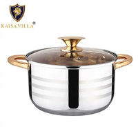 Thumbnail for Kaisa Villa 5.8 Litre Casserole Pot Stainless Steel Induction Cooking Stock Stew
