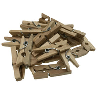 Thumbnail for 200pc Set Mini Wooden Pegs Craft Scrapbook Shower Clothes Pin 25mm