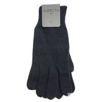 Thumbnail for 100% PURE WOOL GLOVES Winter Snow Ski Plain Knit Knitted Warm MK341 Plain - Charcoal