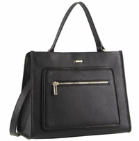 Thumbnail for Morrissey Ladies Italian Structured Leather Tote Bag Handbag Womens - Black