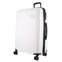 Thumbnail for Pierre Cardin Inspired Milleni Checked Luggage Bag Travel Carry On Suitcase 75cm (124L) - White