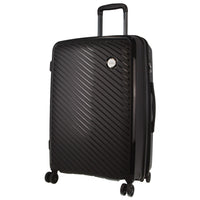 Thumbnail for Pierre Cardin Inspired Milleni Checked Luggage Bag Travel Carry On Suitcase 65cm (82.5L) - Black