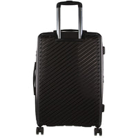 Thumbnail for Pierre Cardin Inspired Milleni Checked Luggage Bag Travel Carry On Suitcase 65cm (82.5L) - Black