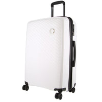 Thumbnail for Pierre Cardin Inspired Milleni Checked Luggage Bag Travel Carry On Suitcase 65cm (82.5L) - White