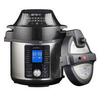 Thumbnail for Masterpro 5L Ultimate Electric All-in-One Air Fryer MultiCooker w/ Basket Black
