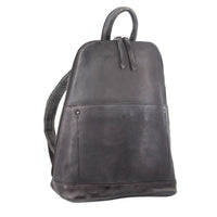 Thumbnail for Milleni Genuine Italian Leather Soft Nappa Leather Backpack Travel Bag - Slate