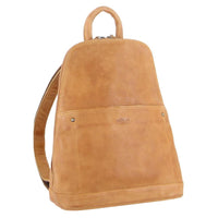 Thumbnail for Milleni Genuine Italian Leather Soft Leather Backpack Travel Bag - Caramel