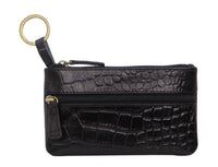 Thumbnail for Pierre Cardin Ladies Womens Genuine Leather RFID Coin Purse Wallet - Black (Croc)